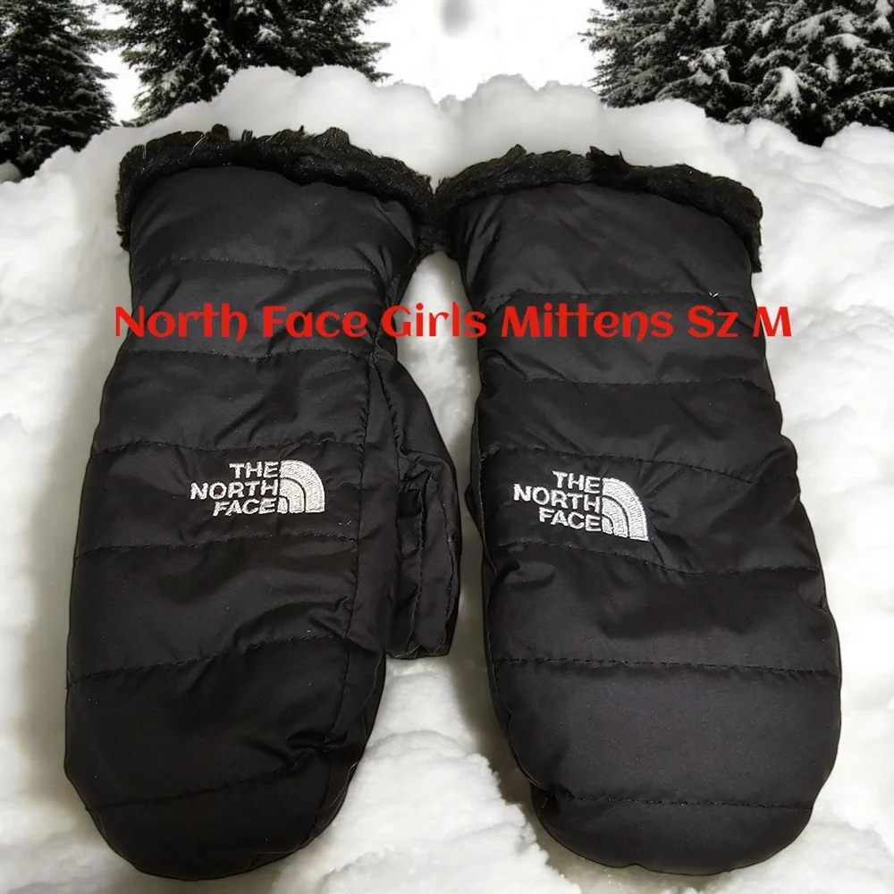 The North Face Black Mittens Girl Size Medium